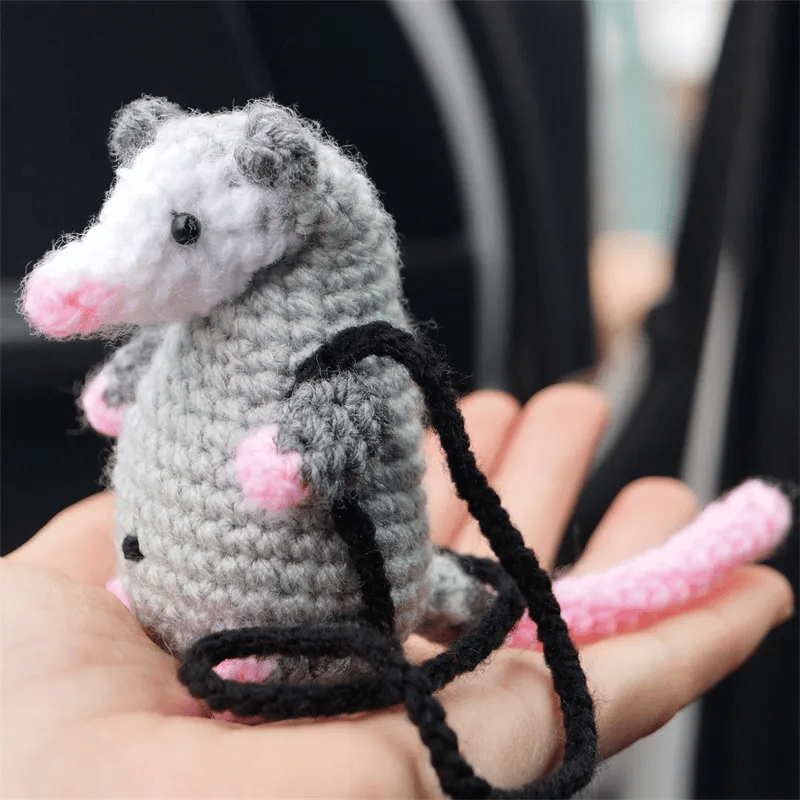 🚗🐾 Possum Rearview Mirror Ornament