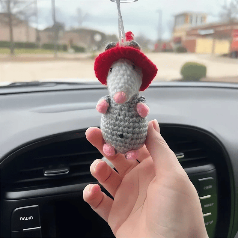 🚗🐾 Possum Rearview Mirror Ornament