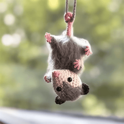 🚗🐾 Possum Rearview Mirror Ornament