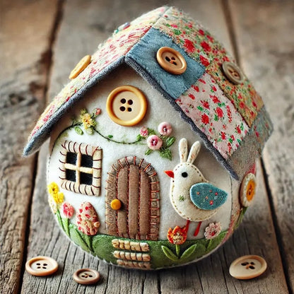 [Handmade] Patchwork Felt Egg House DIY Kit